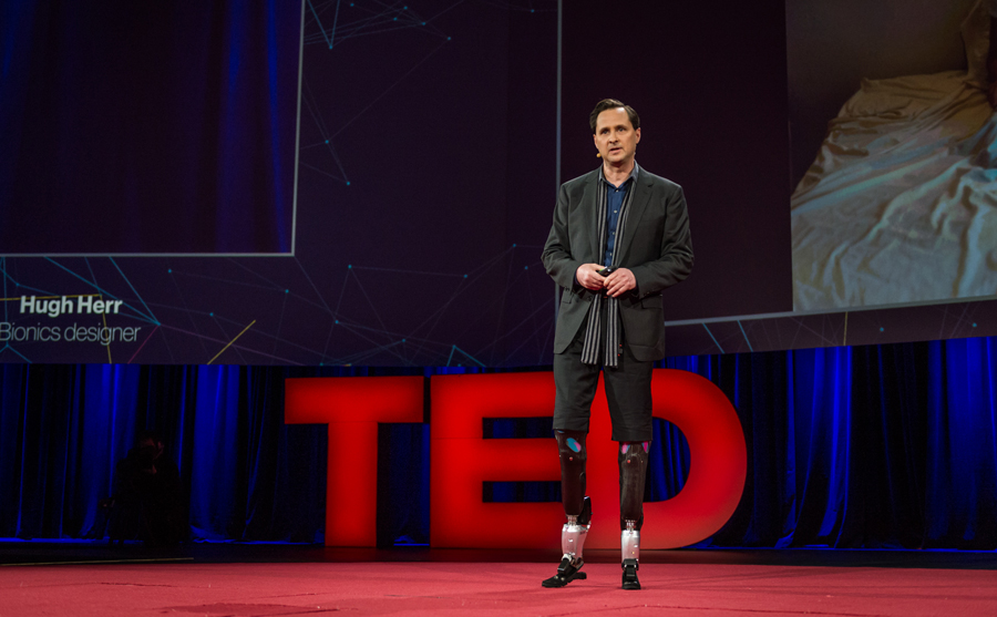 Hugh Herr speaks about the incredible prosthetics his team is creating at the MIT Media Lab. This is a highly personal talk, as Herr both creates and uses these limbs. Photo: James Duncan Davidson