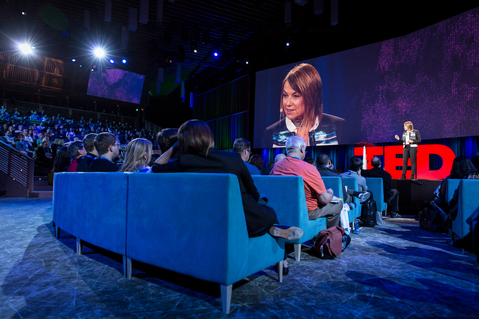 Esther Perel unpacks the ancient taboo of infidelity -- "the only commandment repeated twice in the Bible." Photo: Bret Hartman/TED