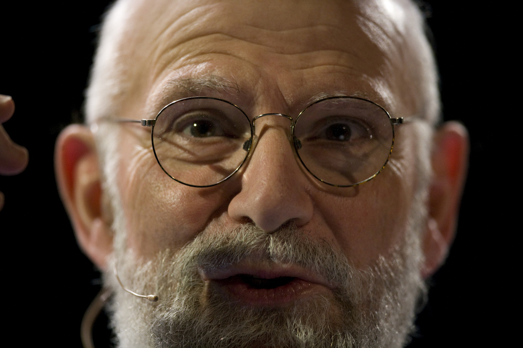 Oliver Sacks speaking at TED2009. Photo Asa Mathat