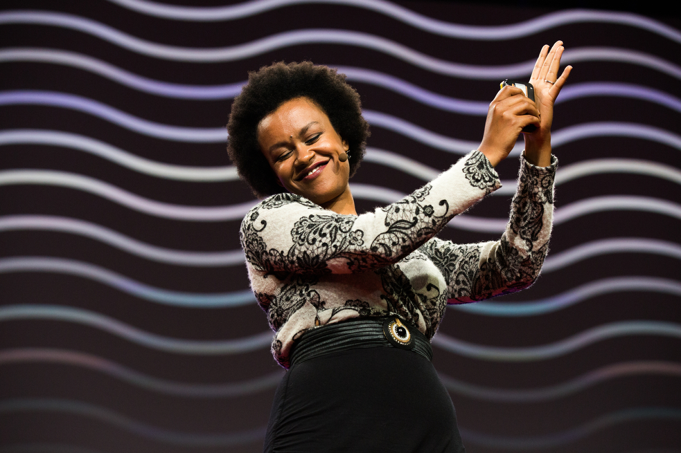 Meklit Hadero finds inspiration for her music all around her — particularly as she listens to the calls of birds and the way human voices rise and fall in pitch as we speak. Photo: Ryan Lash/TED